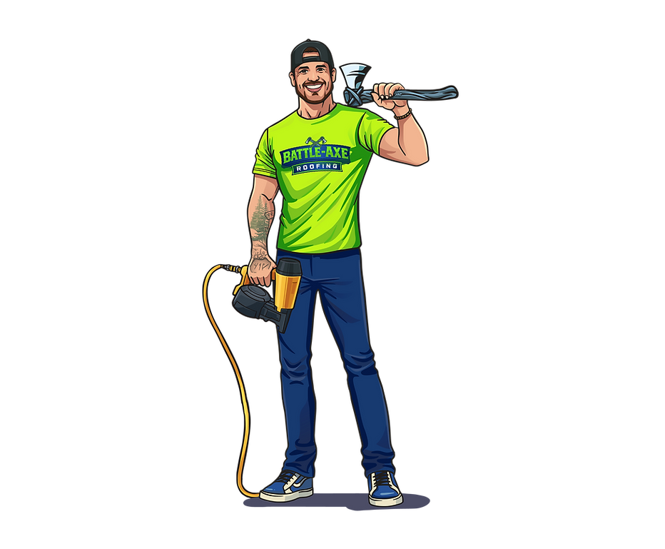 Battle-Axe Roofing mascot